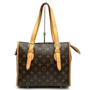 LOUIS VUITTON Brown Monogram Leather Tote Bag